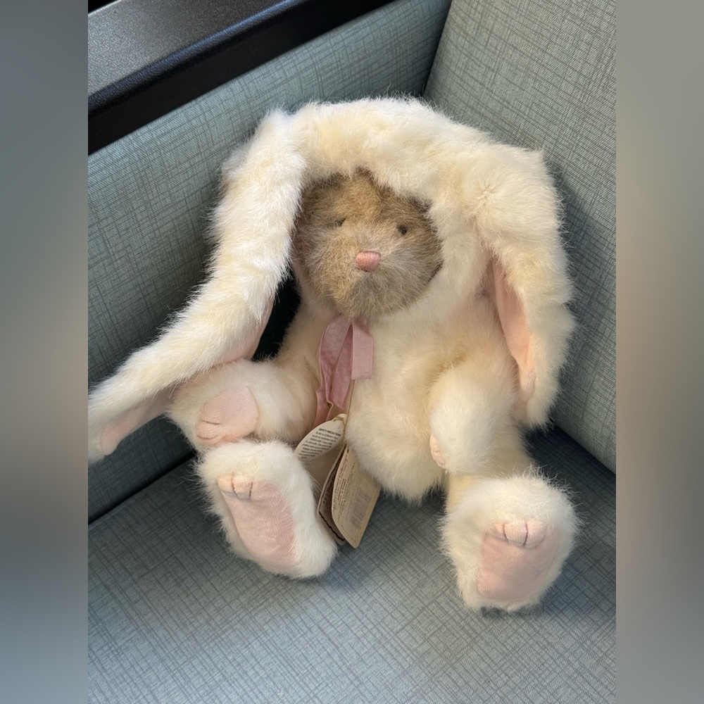 Plush Bunny with Pink Accents